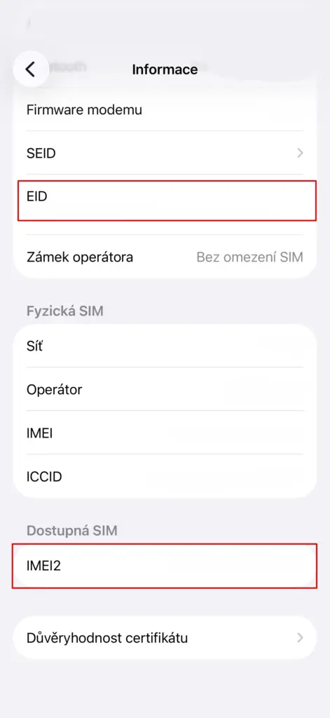 Podporuje můj iPhone eSIM?